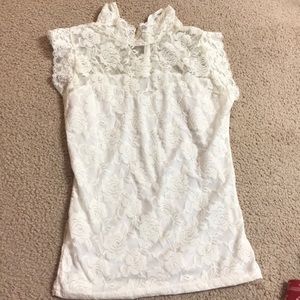 Lace High neck top